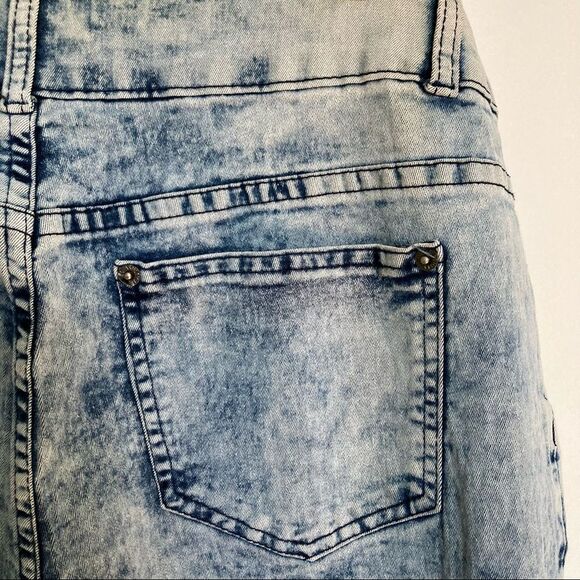 Curvy Acid Washed Denim Jeans Y2K 80s 90s High Rise ASHLEY STEWART  Womens 12 - Picture 10 of 15